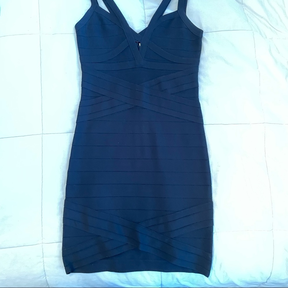 BEBE BODYCON BANDAGE DRESS